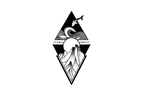 Tatuaggio di montagna