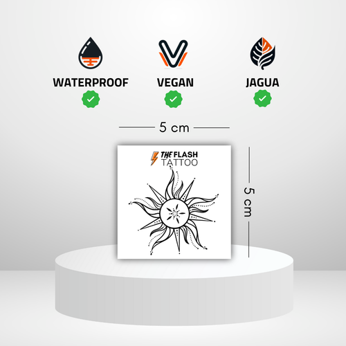 Tatouage soleil minimaliste idéal pour poignet