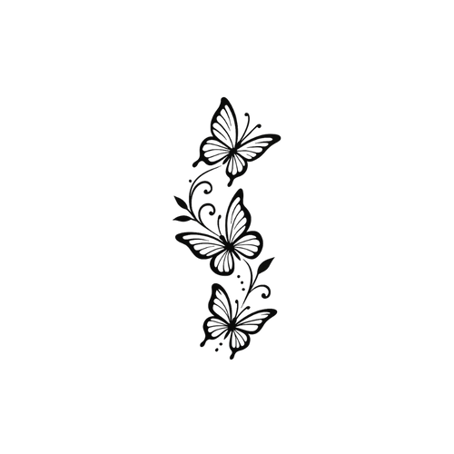 Trio di farfalle