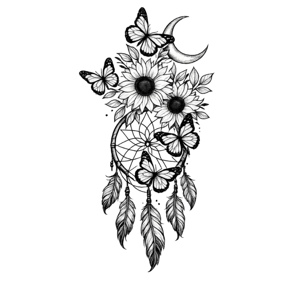 Acchiappasogni a forma di girasole