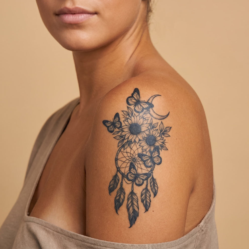 Acchiappasogni a forma di girasole