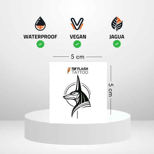 Tatouage ephemere anubis egypte