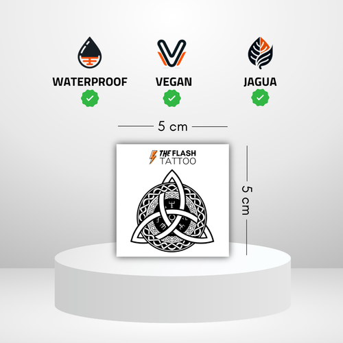 Tatouage temporaire triquetra viking