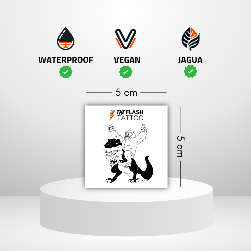 Tatouage ephemere yeti