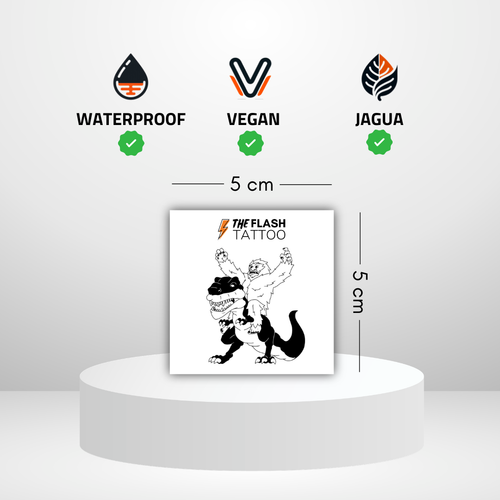 Tatouage ephemere yeti