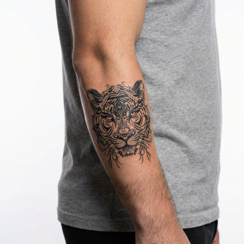 Tatouage homme tigre réaliste longue durée