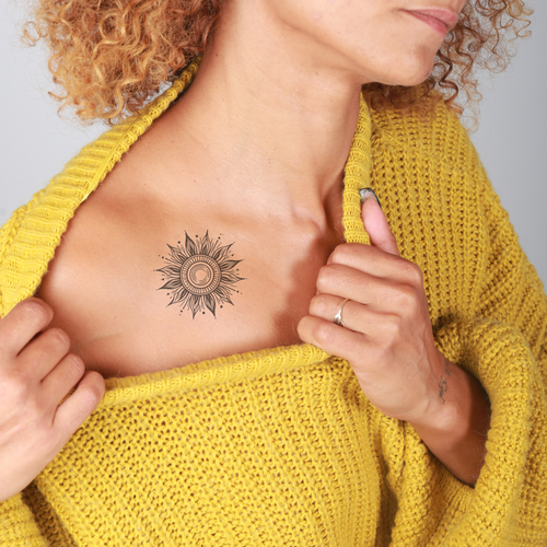 Tatuaggio del sole