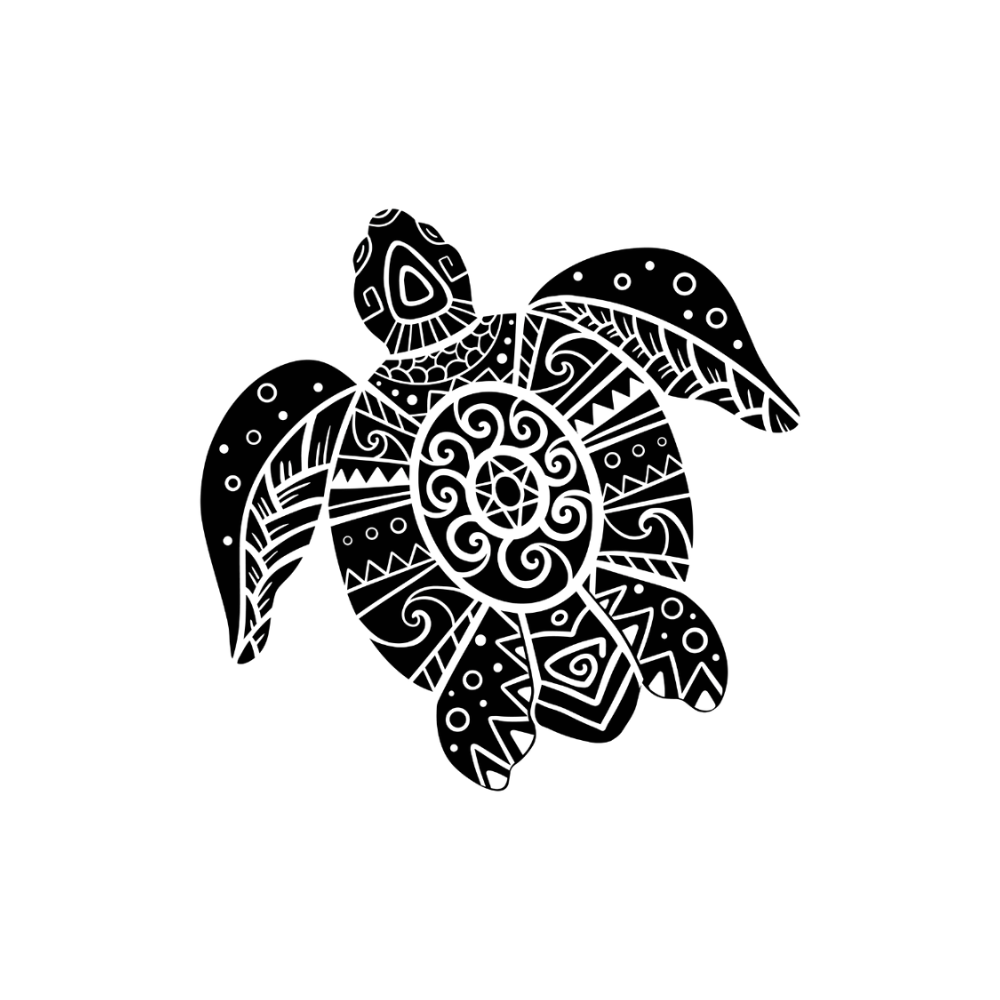 Tatouage tortue maori semi permanent longue durée